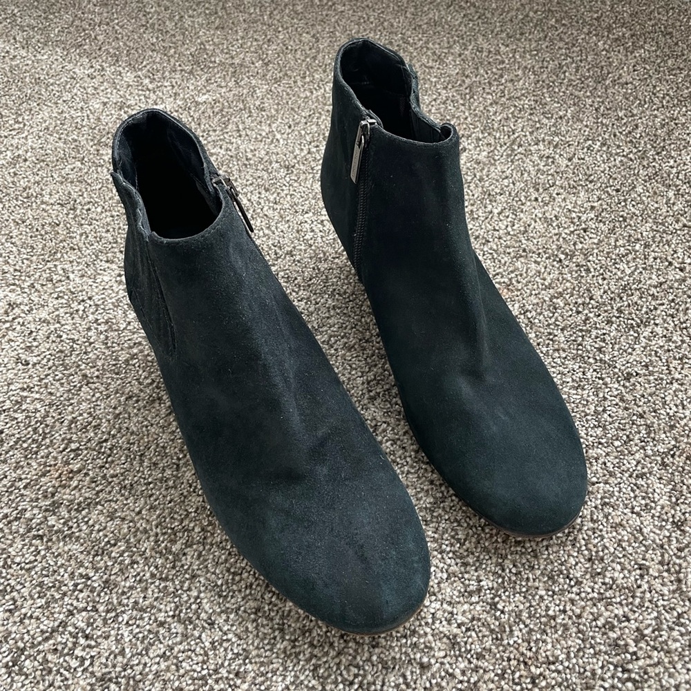 Aquatalia Black Suede Booties